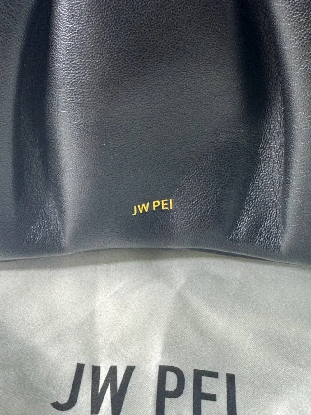 NWOT JW PEI Gabbi Ruched Hobo Handbag - Black